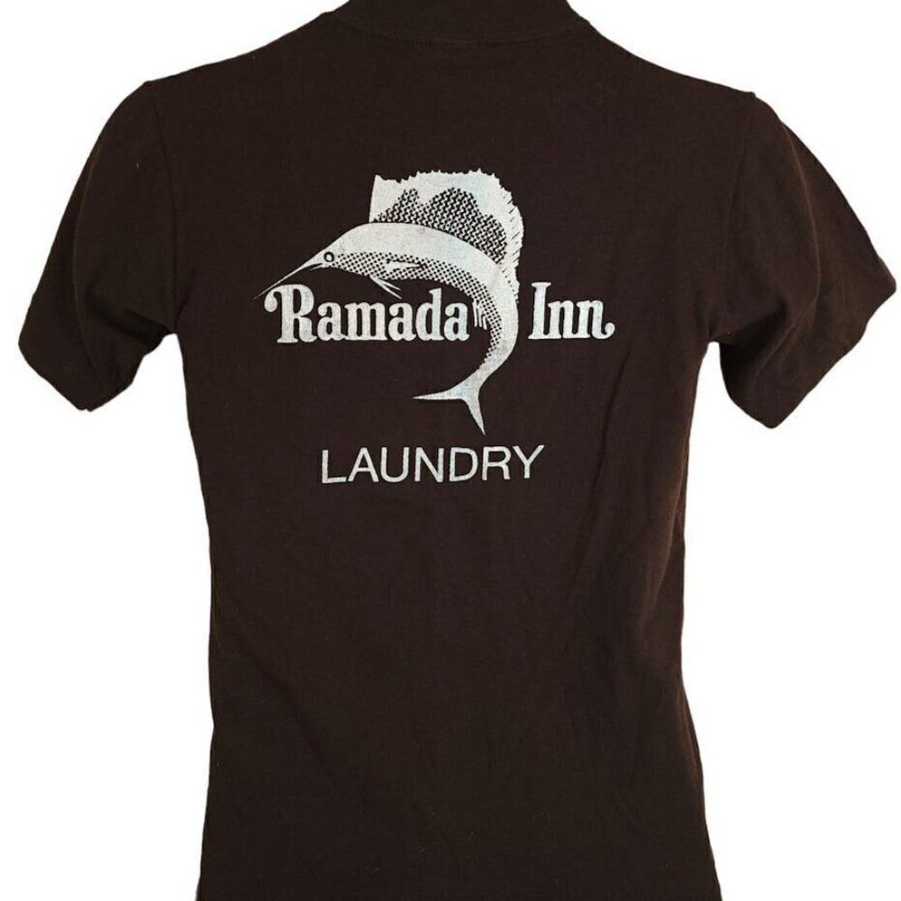 Ramada Inn T Shirt Vintage 80s Laundry Ft Walton Beach Florida Motel Made In USA